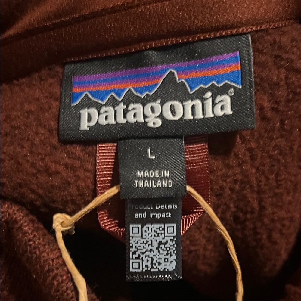 (NWT) Patagonia Men’s Maroon Better Sweater 1/4 Zip - Large - Picture 3 of 6